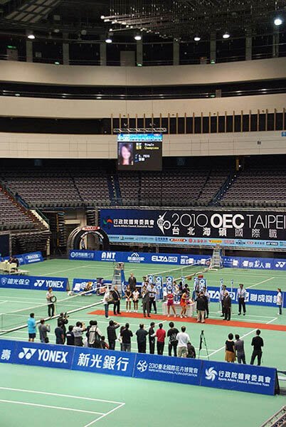 Signalétique numérique de divertissement à l'Open de Taipei 2010, Taiwan