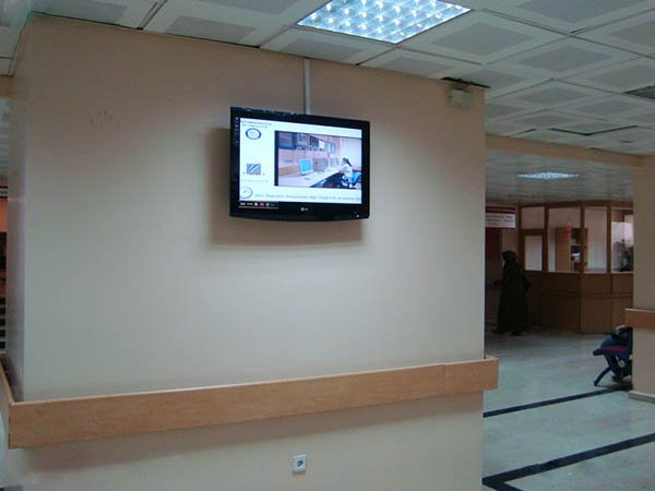Signalisation numérique de soins de santé à l'hôpital de l'Université Gazi, Turquie