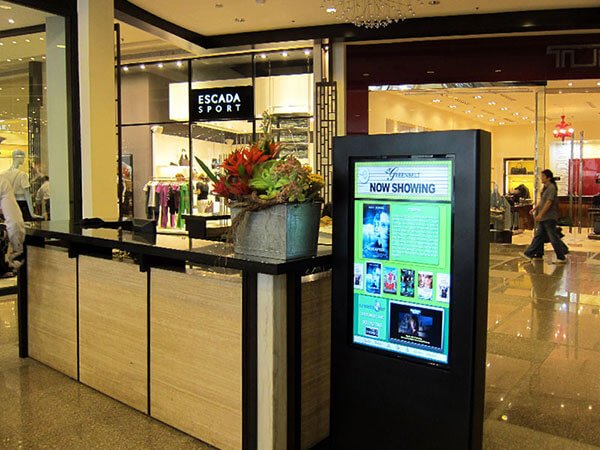 Signalisation numérique de divertissement aux cinémas Ayala Malls, Philippines