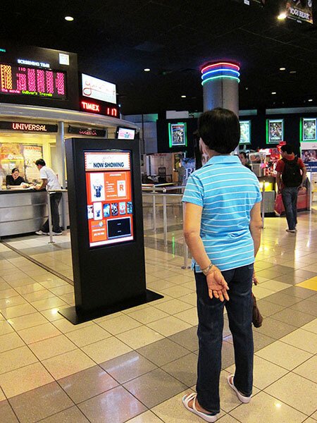Signalisation numérique de divertissement aux cinémas Ayala Malls, Philippines