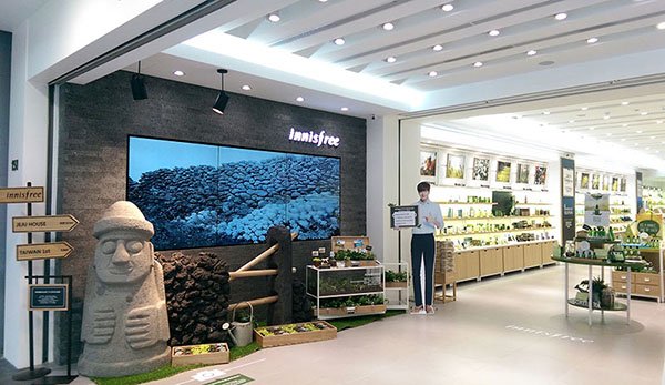 Signalisation numérique de vente au détail chez innisfree, Taïwan