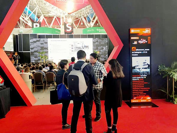 Signalisation numérique au Centre de conventions de Hannover Messe, Mexique