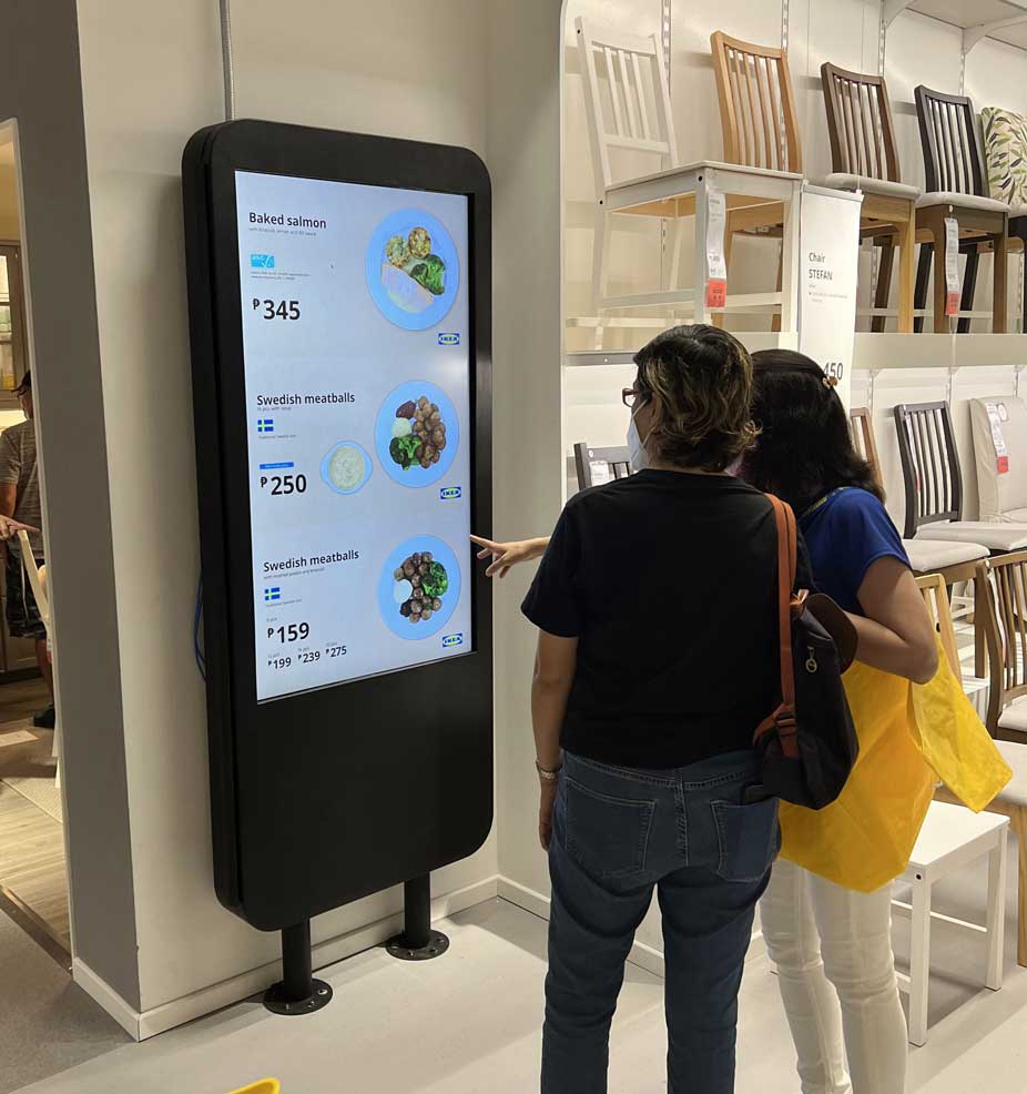 Signalisation numérique dans le secteur du commerce de détail / de l'hôtellerie chez IKEA, Philippines