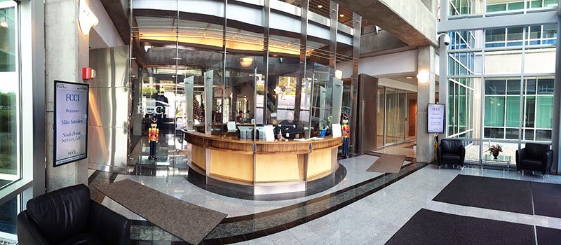 Signalisation numérique d'entreprise chez FCCI Insurance Group, États-Unis